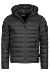 Indicode Herren Hampshire Steppjacke Schwarz/Grau/Dunkelgrau