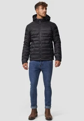 Indicode Herren Hampshire Steppjacke Schwarz/Grau/Dunkelgrau