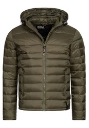 Indicode Herren Hampshire Steppjacke Dunkelgrün/Grün