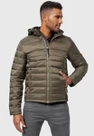 Indicode Herren Hampshire Steppjacke Dunkelgrün/Grün