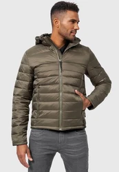 Indicode Herren Hampshire Steppjacke Dunkelgrün/Grün