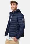 Indicode Herren Hampshire Steppjacke Dunkelblau/Rot/Hellblau/Blau