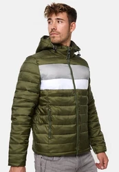 Indicode Herren Hampshire Steppjacke Dunkelgrün/Grün