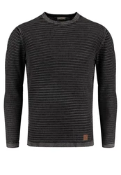 Key Largo Pullover MST MANUEL Dunkelgrau/Schwarz/Grau