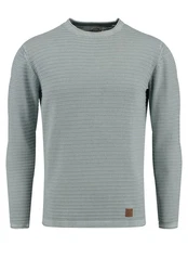Key Largo Pullover MST MANUEL Hellblau/Grün/Grau