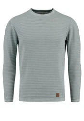 Key Largo Pullover MST MANUEL Hellblau/Grün/Grau