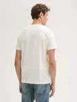 TOM TAILOR Denim T-Shirt Beige/Khaki/Creme/Weiß/Braun