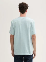 TOM TAILOR T-Shirt Logo Print Melange