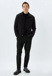 Jackenblazer Regular Hemdkragen