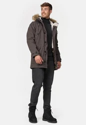 Indicode Herren Fann Parka Grau/Khaki/Braun/Dunkelgrün/Dunkelgrau/Hellgrau