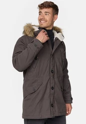 Indicode Herren Fann Parka Grau/Khaki/Braun/Dunkelgrün/Dunkelgrau/Hellgrau