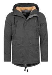 Indicode Winterjacke Loaf Dunkelgrau/Grau