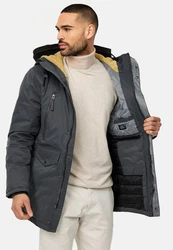 Indicode Winterjacke Loaf Dunkelgrau/Grau