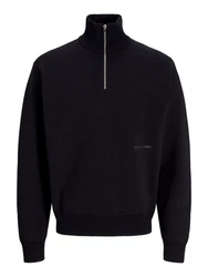 JACK & JONES Pullover JORVESTERBRO Dunkelblau/Schwarz/Hellblau/Grau