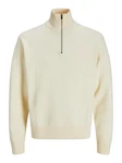 JACK & JONES Pullover JORVESTERBRO Gelb/Beige/Creme/Khaki/Orange/Weiß