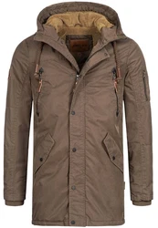 Indicode Winterjacke Bardsley Khaki/Braun/Beige