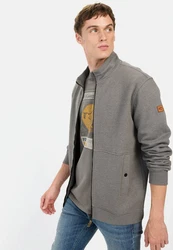camel active Sweatjacke Grau/Hellgrau/Dunkelgrau