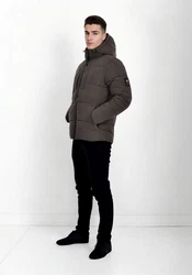 Alessandro Salvarini Winterjacke ASKelvin Grau/Braun/Beige/Khaki/Dunkelgrau