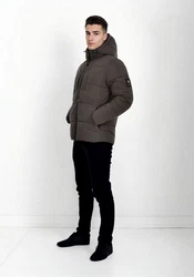 Alessandro Salvarini Winterjacke ASKelvin Grau/Braun/Beige/Khaki/Dunkelgrau