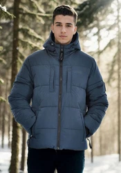Alessandro Salvarini Winterjacke ASKelvin Blau/Dunkelblau/Hellblau