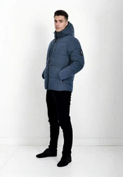 Alessandro Salvarini Winterjacke ASKelvin Blau/Dunkelblau/Hellblau