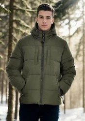 Alessandro Salvarini Winterjacke ASKelvin Dunkelgrün/Grün