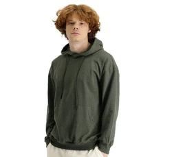 KIGILI Herren Kapuzen-Sweatshirt Regular Fit Dunkelgrün/Khaki/Grün