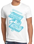 style3 T-Shirt Tape Kassette 3D turntable 