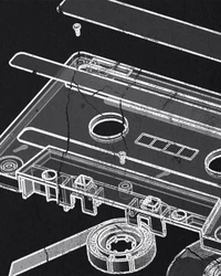 style3 T-Shirt Tape Kassette 3D turntable 