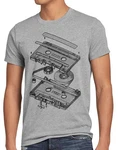 style3 T-Shirt Tape Kassette 3D turntable 