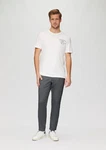 s.Oliver Stoffhose Regular Jog-Chino Grau/Hellgrau/Weiß