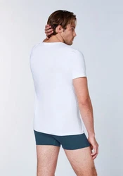 Chiemsee T-Shirt Doppelpack V-Neck (2-tlg) Weiß/Grau/Hellblau