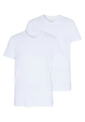 Chiemsee T-Shirt Doppelpack V-Neck (2-tlg) Weiß/Grau/Hellblau