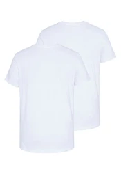 Chiemsee T-Shirt Doppelpack V-Neck (2-tlg) Weiß/Grau/Hellblau