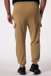 Men Plus Cargohose Cargo-Jogginghose Elastikbund Khaki/Braun/Beige