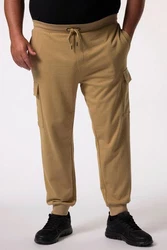 Men Plus Cargohose Cargo-Jogginghose Elastikbund Khaki/Braun/Beige