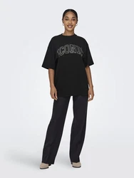 ONLY Kurzarmhemd T-Shirt Riri Regular Fit Schwarz