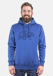 FORSBERG Sweatshirt Hoodie Pettarson Blau/Hellblau/Braun