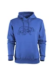 FORSBERG Sweatshirt Hoodie Pettarson Blau/Hellblau/Braun