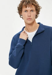Sweatshirt Halbreiverschluss Softshell