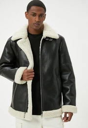 Lederimitatjacke Kunstleder Slim