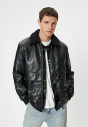 Lederimitatjacke Kunstleder Slim