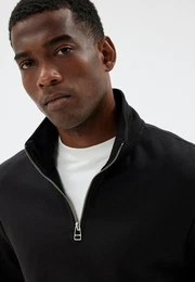 Sweatshirt Halbreiverschluss Regular