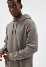 Kapuzensweatshirt Kapuzenkragen Softshell