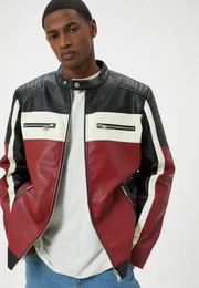 Lederimitatjacke Kunstleder Slim