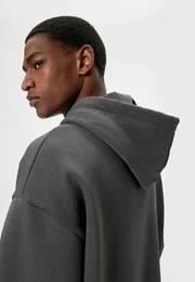 Kapuzensweatshirt Kapuzenkragen Softshell