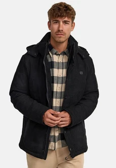 Indicode Winterjacke INOlime Schwarz/Dunkelgrau