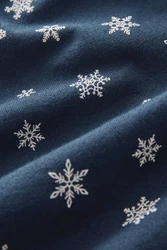 Next Langarmhemd mit Weihnachts-Print Hellblau/Dunkelblau/Blau