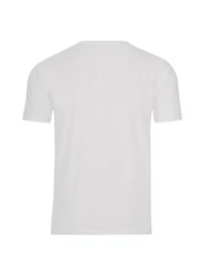 Trigema V-Shirt TRIGEMA V-Shirt COOLMAX Weiß/Creme/Dunkelblau/Rot