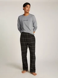 Pyjama L/S PANT SET (Set, 2 tlg) mit Logo-Schriftzug